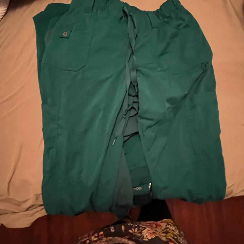 Hunter green jockey scrubs size large and Adar pant large